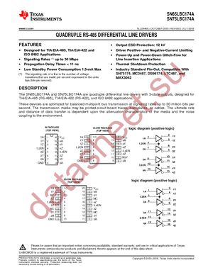 SN75LBC174AN datasheet  